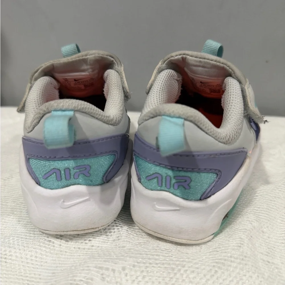 Nike Kids Sneakers - Blue, Gray, and Purple